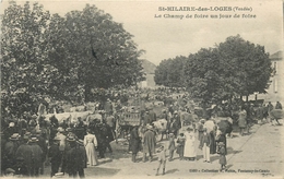 85 - ST HILAIRE DES LOGES - VENDEE - LE CHAMP DE FOIRE UN JOUR DE FOIRE - CPA ANIMEE - VOIR SCANS - Saint Hilaire Des Loges