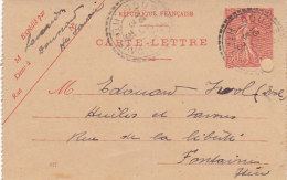 Be - Carte Lettre Postée De DOUSSARD (74) Pour FONTAINE (38) (format 7 X 11cm) - Doussard