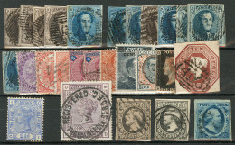 1840-1880 (Poste), Diverses Valeurs Dont Belgique, Italie, GB, Luxembourg, Tous états - Collections (with Albums)