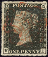 Penny Black. No 1, "K E". - TB - Other & Unclassified