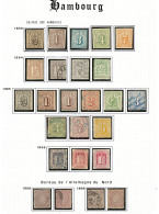 Hambourg. Collection. 1859-1866, Petites Et Moyennes Valeurs Entre Les N°1 Et 23, Des Ex * Ou (*). - TB, B Ou Pd - Hamburg