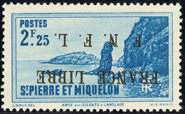 France-Libre. Surcharge Renversée. No 269A, Pos. 3, Gomme Très Légèrement Glacée Mais - Other & Unclassified