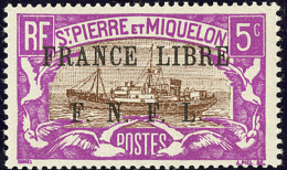 France-Libre. No 236, Pos. 18, Gomme Très Légèrement Glacée Mais TB. - R - Other & Unclassified