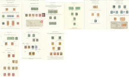 Précurseurs. Collection. Oblitérations 1858-1892 (Poste), Petites Et Moyennes Valeurs Entre Les N°1 Et - Other & Unclassified