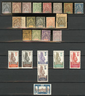 Collection. 1904-1933 (Poste, Taxe), Valeurs Moyennes Et Séries Complètes, Assez Complète. - TB - Other & Unclassified