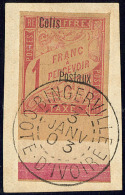 Sans "Côte D'Ivoire". No 4B, Grand Bdf, Obl Cad Bingerville Janv 1903, Sur Petit Fragment, Superbe. - RR - Other & Unclassified