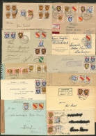 ALLEMAGNE (occupation Française). Collection. 1945-1946, 11 Enveloppes Affts Divers Entre Les N°1 Et 10, Obl - Other & Unclassified