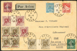 Aérogrammes. Adrar-Alger Avril 1933 (Saul.131a). Enveloppe Afft Divers Obl Cad 20.4.33, Pour Oran. - TB - Vide