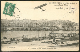 Aérogrammes. Ehrmann 1er Aviateur Survolant Alger, 16 Mai 1912 (Saul.18a), CP Afft 137. - TB - Vide