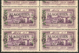 ALAOUITES. Poste Aérienne. No 7a, Bloc De Quatre, Très Frais. - TB - Other & Unclassified