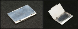 Etui En Argent Signé "Tiffany & Co", Ouverture Par Le Dessus, 1 Comp., 48x34x3mm. - TB - Stamp Boxes