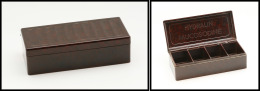 Boîte Publicitaire En Bakelite, "Hydralin Mucosodine", 4 Comp., 105x45x30mm. - TB - Stamp Boxes