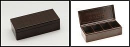 Boîte Publicitaire En Bakelite "Cigarettes Balto", 4 Comp., 105x45x30mm. - TB - Stamp Boxes