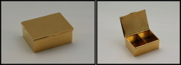 Boîte En Vermeil, Avec Poinçons, 2 Com., 54x40x22mm. - TB - Cajas Para Sellos