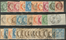 1853-1876, Nuances Et Obl Diverses, Tous états - Collections