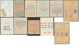 Collection. 1915-1935, Quittances, Impôts, Timbre Fiscal, Etc., Surchargés "Epreuve", Toutes Valeurs Coll&e - Other & Unclassified