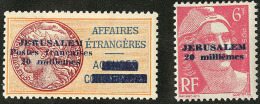 JERUSALEM. Nos 2, 3. - TB - War Stamps