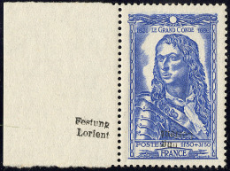 No 22 (1,50f + 3,50f Condé, Mi. # 19), Bdf, Superbe. - RR (tirage 15) - War Stamps