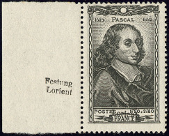 No 21 (1,20f + 2,80f Pascal, Mi. # A17), Bdf, Superbe. - RR (tirage 15) - War Stamps