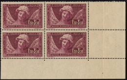 Caisse D'Amortissement. Sourire De Reims. No 256, Bloc De Quatre Cdf. - TB - 1927-31 Sinking Fund