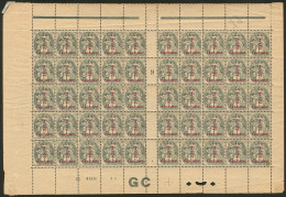 Blanc. Isolé IB. No 157Il, Case 32 Dans Un Panneau De 50 Ex Mill. 9 Avec Manchette GC, Qqs Points De Rousseurs Au - 1900-29 Blanc