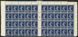 No 140IAe, Bleu-noir, Panneau De 40 Ex Mill. 7, Un Ex *, Se Détache Mais TB - Other & Unclassified