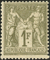 No 72, Vert Bronze, Très Frais. - TB. - R - 1876-1878 Sage (Type I)