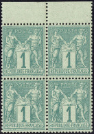 No 61, Bloc De Quatre Bdf, Très Frais. - TB - 1876-1878 Sage (Type I)