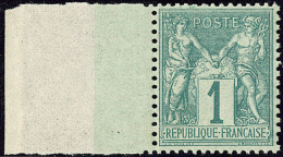 No 61, Vert, Grand Bdf, Très Frais. - TB - 1876-1878 Sage (Type I)