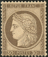 No 56, Brun, Très Frais. - TB. - R - 1871-1875 Ceres