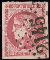 No 49, Pos. 8, Obl Gc . - TB - 1870 Bordeaux Printing