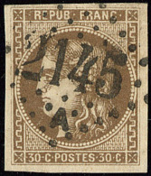 No 47, Pos. 4, Obl Gc. - TB - 1870 Bordeaux Printing