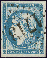 No 44I, Bleu, Obl Gc 1773, Très Jolie Pièce. - TB. - R - 1870 Bordeaux Printing