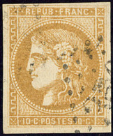 No 43IIe, Jaune Citron, Belle Nuance Foncée. - TB - 1870 Bordeaux Printing
