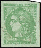 No 42IIg, Vert Jaune. - TB - 1870 Bordeaux Printing