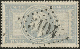 No 33, Gris Violet, Obl Gc 5104. - TB. - R - 1863-1870 Napoléon III Con Laureles