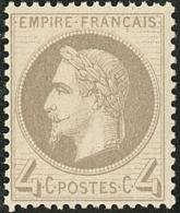 No 27II, Gris, Très Frais. - TB - 1863-1870 Napoleon III With Laurels