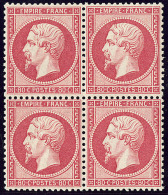 No 24, Bloc De Quatre (un Ex *), Superbe. - R - 1862 Napoleon III