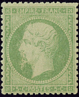 No 20, Vert Jaune, Très Frais. - TB - 1862 Napoleone III