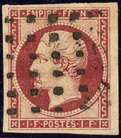 No 18b, Obl Gros Points, Aminci Mais TB D'aspect. - R - 1853-1860 Napoléon III.