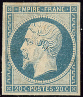 No 14I, Large Charnière Mais TB - 1853-1860 Napoléon III.