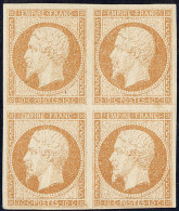 Essai Dans La Couleur. No 13I, Bloc De Quatre (2 Ex *). - TB - 1853-1860 Napoléon III.