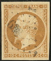 No 9, Obl Pc. - TB - 1852 Luigi-Napoleone