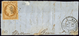 No 9 Obl Pc 1896 Sur Petit Fragment. - TB - 1852 Louis-Napoléon