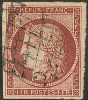 Rouge Brun. No 6A (Maury 7d), Obl Grille. - TB. - R - 1849-1850 Ceres