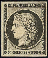 No 3f, Noir Sur Teinté, Très Frais. - TB - 1849-1850 Cérès