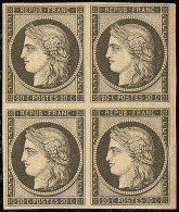 No 3, Bloc De Quatre. - TB - 1849-1850 Ceres