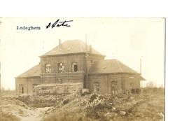 Ledegem Duitse Satatie Station Fotokaart WO I - Ledegem