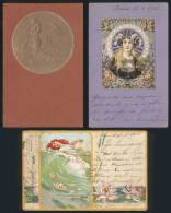 Lot Of 3 Artistic Postcards Used Between 1901 And 1903, VF Quality, Very Nice! - Unclassified