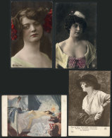 BEAUTIFUL WOMEN, Girls, 32 Old Postcards (8 Unused), VF Quality - Unclassified